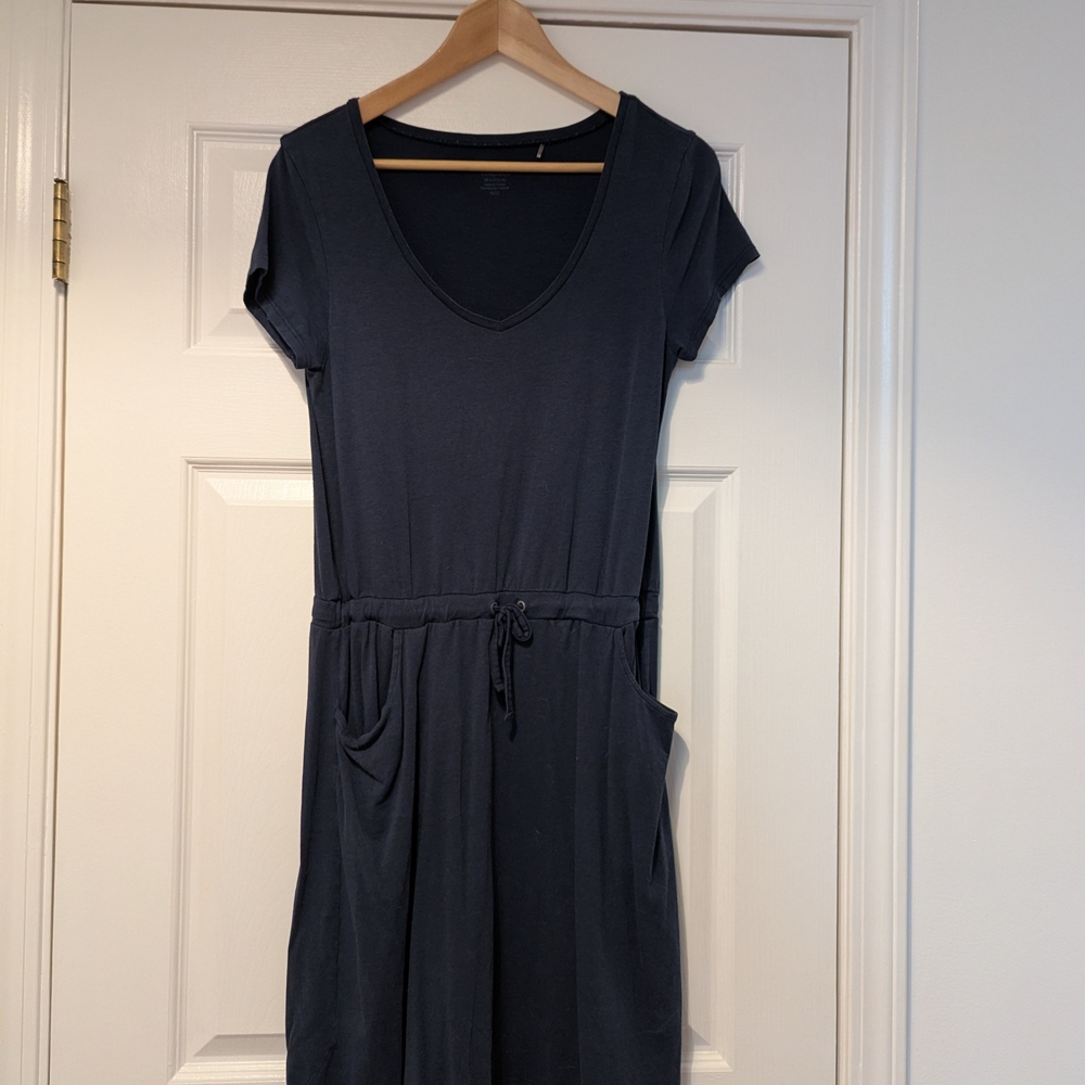 Toad&Co Navy V-Neck Tshirt Sun Dress